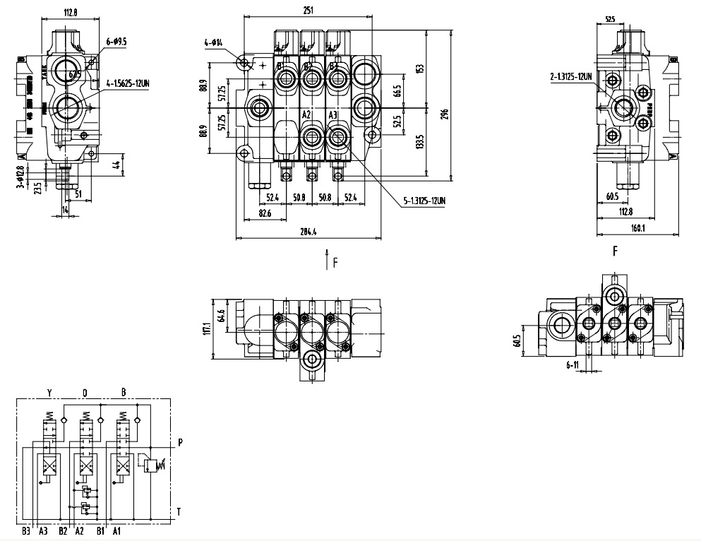 Factory Price Hydraulic Directional Control Valve Sdv70 for Crane